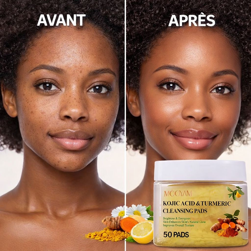Peau lumineuse en 7 jours - PADS AU CURCUMA & ACIDE KOJIQUE
