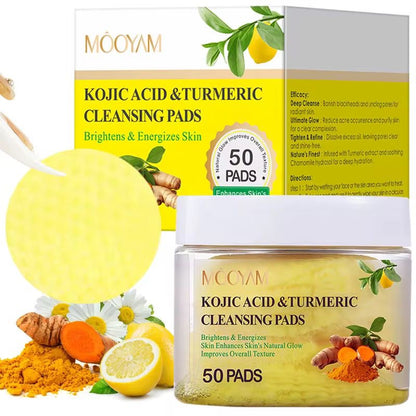 Peau lumineuse en 7 jours - PADS AU CURCUMA & ACIDE KOJIQUE